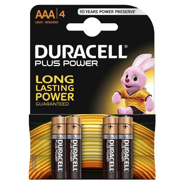 DURACELL AAA Batteri - 4 st.